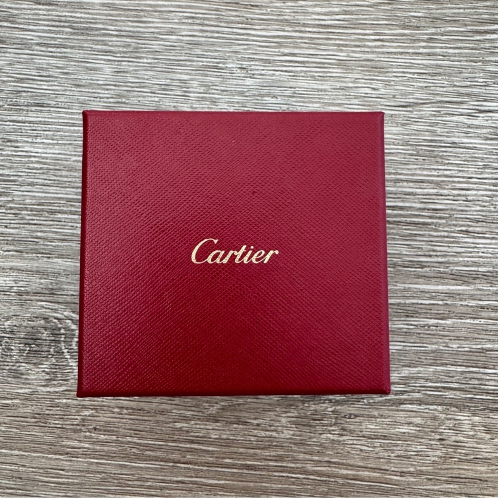 Cartier Authentic Jewelry Storage Gift Box Small Red Gold Excellent Condition